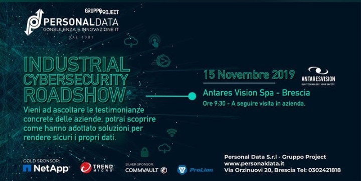Industrial Cybersecurity, Personal Data porta dentro le aziende