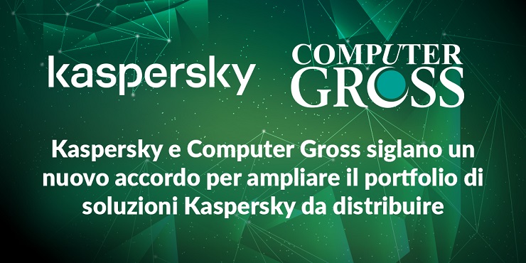 Computer Gross distribuirà anche i prodotti pacchettizzati di Kaspersky
