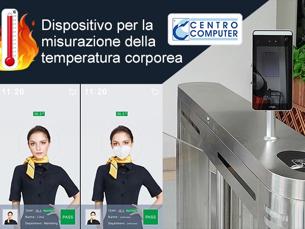 La temperatura corporea delle persone misurata senza l'ausilio umano