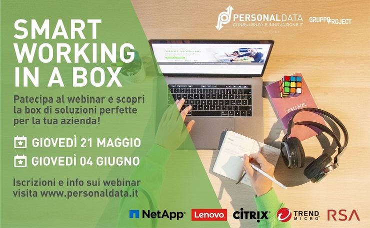 soluzioni per lo smart working personal data gruppo project