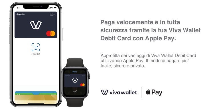 Viva Wallet accoglie il servizio Apple Pay