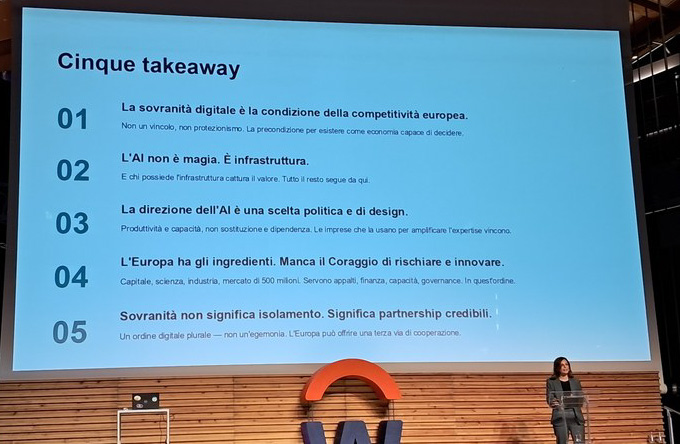 La sovranità digitale è la condizione della competitività europea